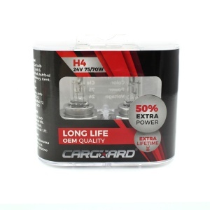 Set de 2 becuri Halogen 24V - H4, 70W, +50% Intensitate - LONG LIFE - Img 1