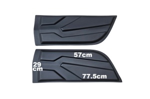 Set Protectii laterale pentru usi compatibile Mitsubishi L200 2015-2020, 2020->, plastic ABS - Img 7