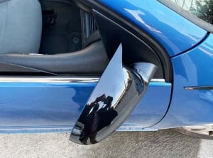 SKODA SUPERB I 2002-2008 modellel kompatibilis tükörborítások, fényes fekete Batman stílusban - Img 4
