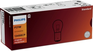 Teherautó izzó 24V P21W Ba15S 10 darabos készlet Philips - Img 2