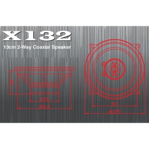 X132 DIFUZOARE COAXIALE EXCALIBUR DE 13CM, 50W RMS - Img 2