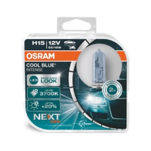2 db-os izzókészlet 12V H15 55/15 W Cool Blue Intense NextGen OSRAM - Img 2