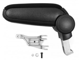 AUDI A4 B6 B7 2002-2008 Dedikált kartámasz fekete textil anyagból - Img 2