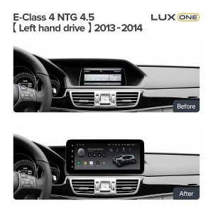 Autós navigáció Teyes Lux One Mercedes-Benz E osztály W212 2013-2014 NTG 4.5 6+128GB 12.3" IPS Octa-Core 2.0 GHz Android 4G DSP Bluetooth 5.1 - Img 2