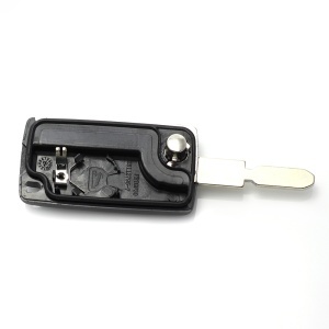 Citroen / Peugeot 406 - Carcasa tip cheie briceag cu 3 butoane, lama NE78-SH3 cu suport baterie si buton portbagaj - Img 3