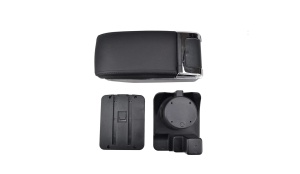 Cotieră auto compatibilă VW Golf 5 MK5, piele ecologică neagră - Img 4