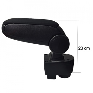 Cotiera auto Opel Corsa C 1998-2008, material textil negru - Img 3