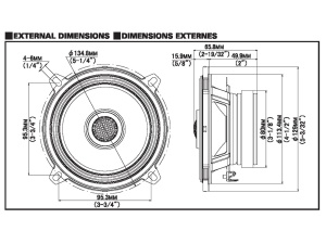 darabos Alpine S2-S50 autós hangszóró szett, 13 cm, 55W RMS - Img 3