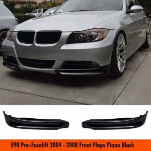 Első lökhárító toldatok, kompatibilisek a BMW 3-as széria E90 E91 2004-2008 standard lökhárítóival - Img 4