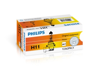 FÉNYSZÓRÓ IZZÓ H11 12V 55W VISION (doboz) PHILIPS - Img 3