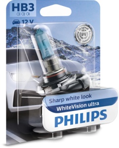 FÉNYSZÓRÓ IZZÓ HB3 12V P20d 65W (bliszter) FEHÉR VISION ULTRA PHILIPS
