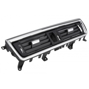 Grila ventilatie centrala compatibil cu BMW seria 5 F10, F11 2010-2017 cu rama cromata