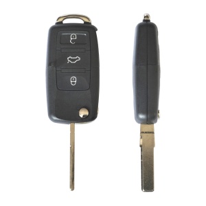GYÚJTÁSKULCS TOK VOLKSWAGEN JETTA / PASSAT (B5-B6-B7) / POLO / SCIROCCO / TIGUAN-HOZ, 3 GOMBOS, KULCSOS