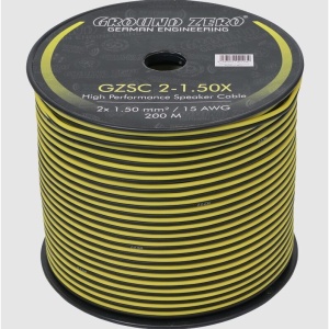 GZSC 2-1.50X Cablu Ground Zero pentru difuzoare 2x1.5mm², 1m
