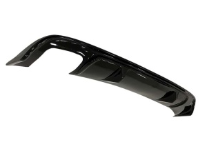 Hátsó lökhárító toldás, kompatibilis a VW Jetta Mk6 VI 2014-2018-as modellel, fényes fekete - Img 3