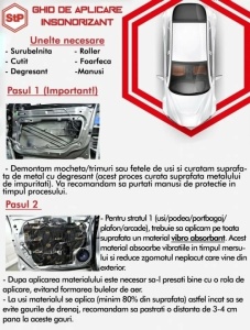 Insonorizant auto STP GB 1.5mm, 750x470mm, Foaie - Img 5
