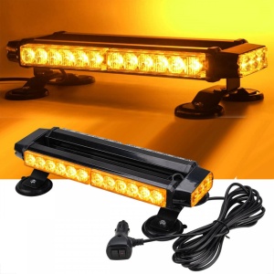Mini Rampa Girofar lungime 40 cm, LED, cu magnet, culoare portocalie - Img 3