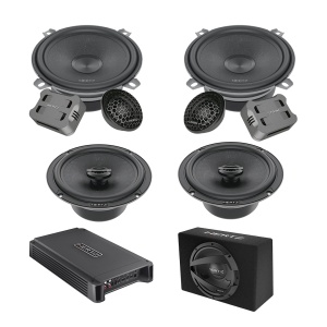 Pachet Difuzoare Auto cu subwoofer Fiat Doblo 2 2015-2022 Hertz Cento 1500 W