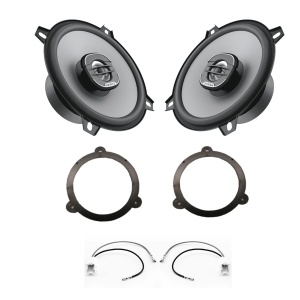 Pachet difuzoare auto usi Spate Renault Clio 4 2012-2015 Hertz Uno 55 W - Img 1