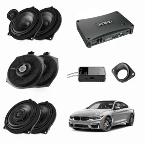 Pachet sistem audio Plug&Play Audison dedicat BMW K4E X4E + Amplificator AP F8.9bit 1040W + Conectica dedicata
