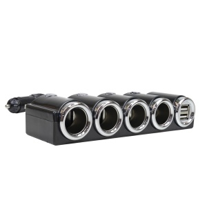 PNI LIGHTER 04 AUTÓS TÖLTŐ 4 12V/24V-OS ÖNGYÚJTÓ KIMENETTEL ÉS 2 USB KIMENETTEL (1A), LED JELZŐVEL - Img 6