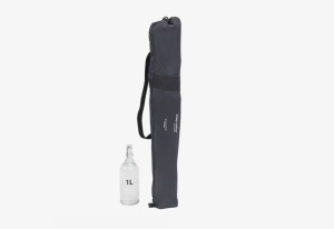 Scaun pliabil pentru camping, plaja, pescuit sau gradina, Easy Camp Furniture Spruce Black Inc, culoare gri, 110 kg - Img 6