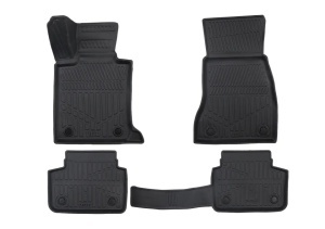 Set covorase auto cauciuc BMW Seria 5 G30 2017-2023, forma tavita 3D