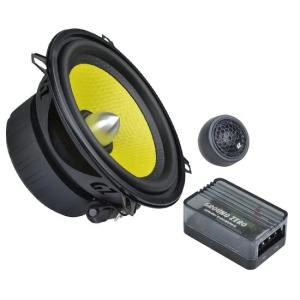 Set difuzoare auto componente Ground Zero GZTC 130.2X Titanium 13CM, 80W RMS - Img 1