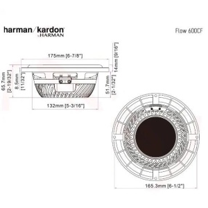Set difuzoare auto componente HARMAN KARDON FLOW600CF, 16.5CM, 120W RMS - Img 6