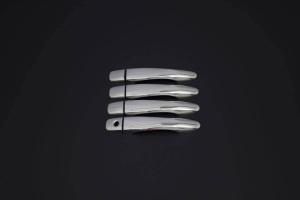 Set ornamente cromate manere portiere compatibile Nissan Qashqai 2014-2021, numai pentru vehicule fara Ikey