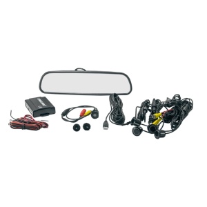 Set senzori de parcare cu camera video și ecran în oglinda retrovizoare - Img 2