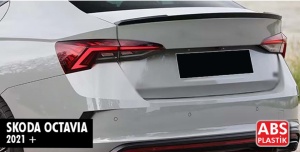 Skoda Octavia 4 IV 2021-> modellhez kompatibilis csomagtartó spoiler, fényes fekete