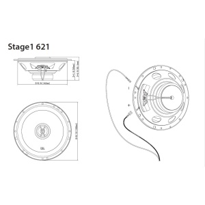 STAGE1 621 DIFUZOARE COAXIALE JBL DE 16CM, 35W RMS - Img 2