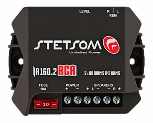 STETSOM IR 160.2 autós erősítő - 2 RCA, 2 csatornás, 160W - Img 2