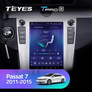 Teyes autós navigáció Típus Tesla TPRO 2 Volkswagen Passat B7 2011-2015 4+64GB 9.7" QLED Octa-core 1.8Ghz, Android 4G Bluetooth 5.1 DSP - Img 3