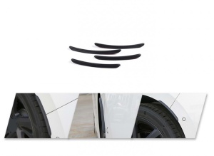 4 darabos matt fekete sárvédő védőléc készlet, VW Golf 4 5 6 7 8 modellekhez kompatibilis - Img 2