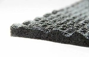 Autó hangszigetelés Prémium STP Biplast Diamond Wave 15mm, 375x500mm, Lemez