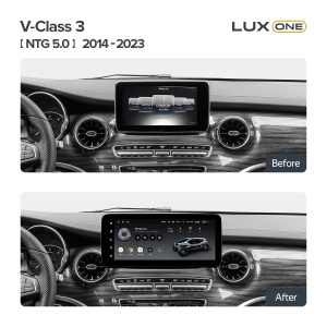 Autós navigáció Teyes Lux One Mercedes-Benz V osztály W447 2014-2023 NTG 5.0 6+128GB 12.3" IPS Octa-Core 2.0 GHz Android 4G DSP Bluetooth 5.1 - Img 2