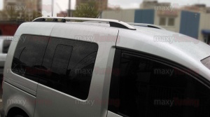 Bare longitudinale Premium compatibil VW Caddy Maxy 2004-2021, culoare argintiu, caroserie lunga - Img 4