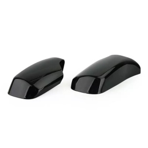 BMW 3-as széria E46 1998-2004 modellekkel kompatibilis tükörborítások, fényes fekete M-Design, klipszekkel, az eredeti borítások cseréjére - Img 2