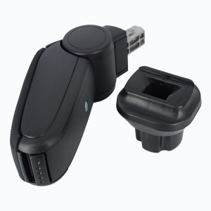 Cotiera auto compatibil Mini R56 2006-2014, neagra piele ecologica - Img 2
