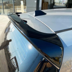 Csomagtartó spoiler, kompatibilis az Opel Corsa E 2014-2019 modellel, üvegszálas, fényes fekete