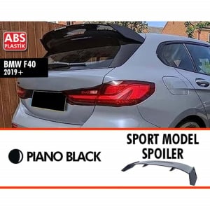 Eleron Portbagaj compatibil cu BMW Seria 1 F40 2019-2022, plastic, negru lucios