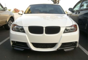 Első lökhárító toldatok, kompatibilisek a BMW 3-as széria E90 E91 2004-2008 M-Tech Design modellekkel - Img 3