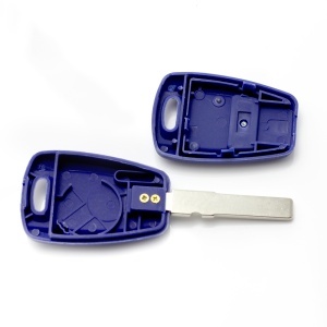 Fiat Carcasa cheie 1 buton, albastru, cu pregatire pt. chip TPX lung (fara logo) - Img 2