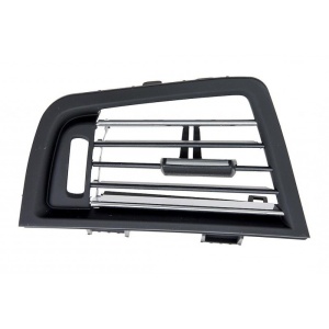 Grila Ventilatie Bord partea Stanga compatibila BMW Seria 5 F10 F11 2010-2017 negru cu crom