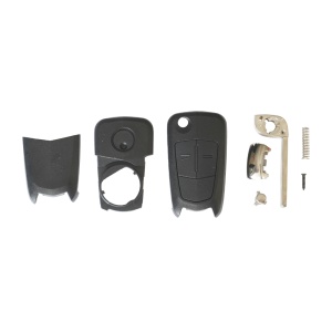 GYÚJTÁSKULCS TOK OPEL ASTRA / CORSA / TIGRA / VECTRA MODELLEKHEZ, 2 GOMBOS, KULCSOS - Img 2