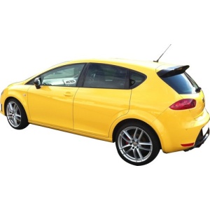 Hátsó spoiler, kompatibilis a SEAT Leon 1P1 2009-2012 modellel, fényes fekete szálas - Img 3