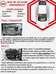Insonorizant auto Premium STP Black Silver, 375x265mm, 1.8mm, Foaie - Img 2