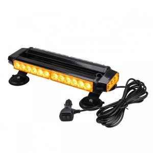 Mini Rampa Girofar lungime 40 cm, LED, cu magnet, culoare portocalie - Img 1